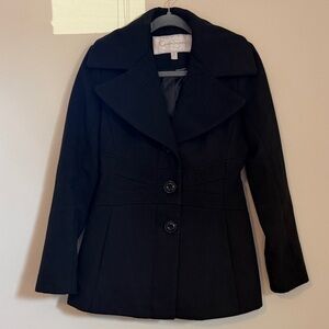 Jessica Simpson Black Pea Coat